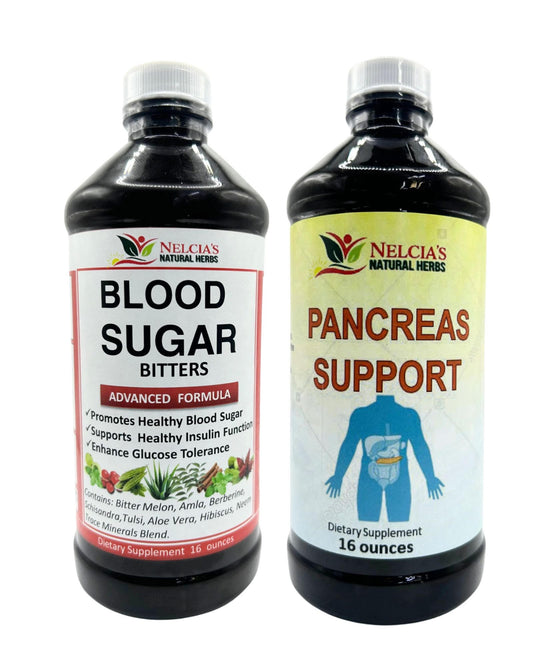 Blood Sugar Bitters and Pancreas Support Combo